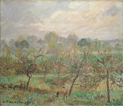 Autunno, Nebbia mattutina, Éragny-sur-Epte da Camille Pissarro