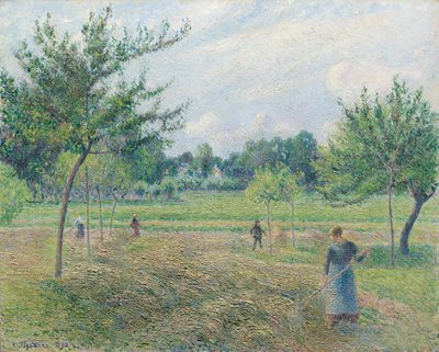 Fienagione a Éragny da Camille Pissarro