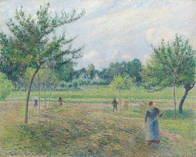 Fienagione a Éragny, 1892 da Camille Pissarro