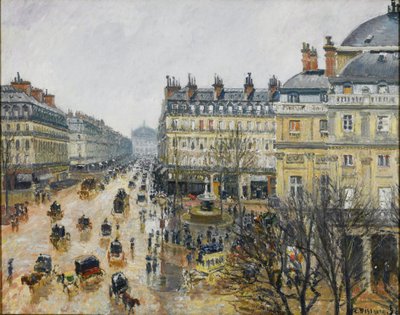 Place du Théâtre Français, Parigi: Pioggia da Camille Jacob Pissarro