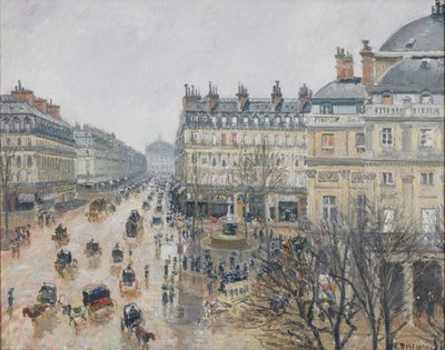 Place du Théâtre Français, Parigi: Pioggia da Camille Jacob Pissarro