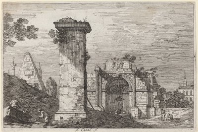 Paesaggio con Monumenti in Rovina da Canaletto