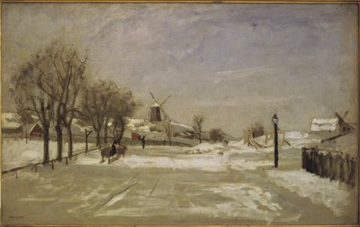 Inverno. Vista di Eriksberg, Stoccolma, c.1880 da Carl Skånberg