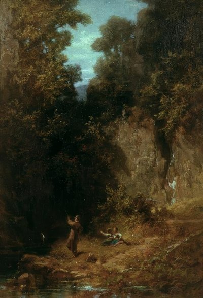 Il pescatore da Carl Spitzweg