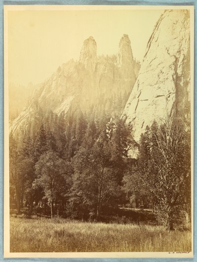 Le guglie della cattedrale, Yosemite da Carleton E. Watkins