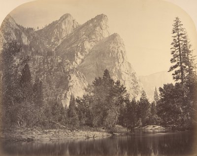 Pompomasos rane saltanti, tre fratelli, 1861 da Carleton Emmons Watkins