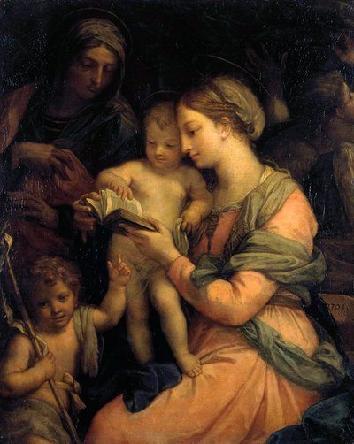 Madonna che insegna a leggere al Bambino Gesù da Carlo Maratta