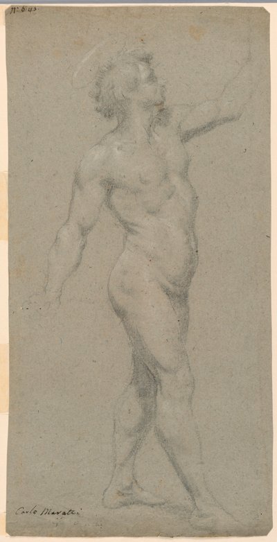 Studi di un nudo maschile da Carlo Maratti