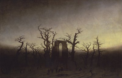 Abbazia nella foresta di querce da Caspar David Friedrich