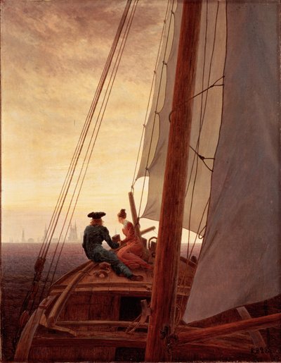 Sul veliero da Caspar David Friedrich