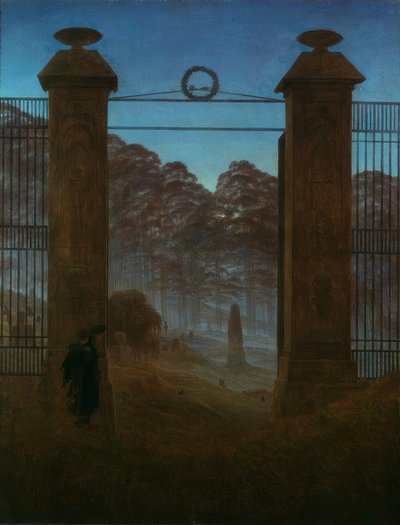 Il cimitero da Caspar David Friedrich