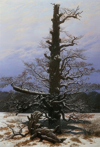 Quercia nella neve da Caspar David Friedrich