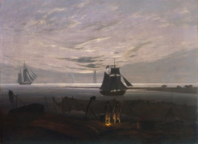 Sera sul Mar Baltico, 1831 da Caspar David Friedrich