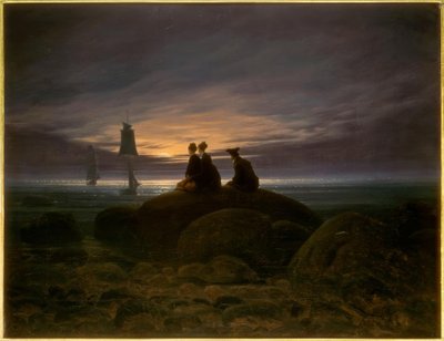 Alba lunare sul mare da Caspar David Friedrich