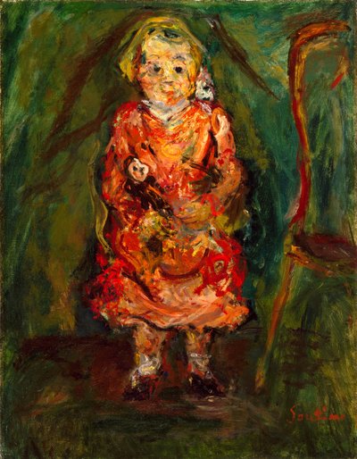 Giovane ragazza con una bambola da Chaim Soutine