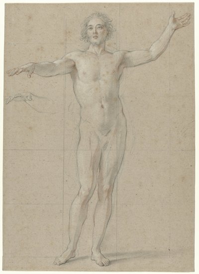 Nudo maschile in piedi da Charles Antoine Coypel