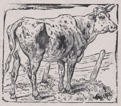 Una mucca, ca. 1853 da Charles Emile Jacque