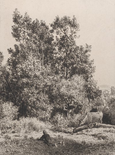 Paesaggio, 1864 da Charles Emile Jacque