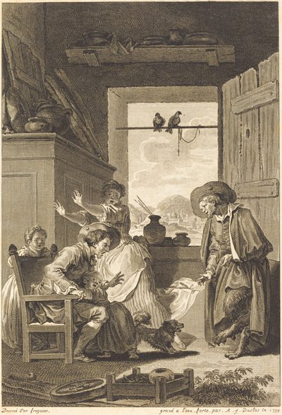 Belphegor da Charles Emmanuel Patas and Antoine Jean Duclos after Jean Honoré Fragonard