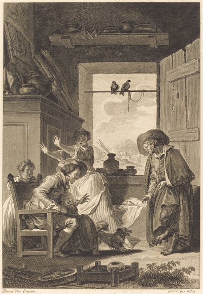 Belphegor da Charles Emmanuel Patas and Antoine Jean Duclos after Jean Honoré Fragonard