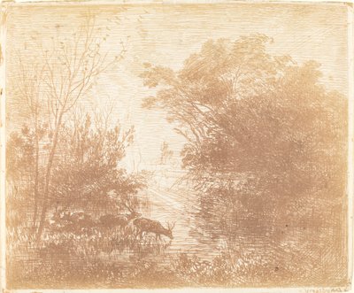 Cervi (Les Cerfs) da Charles Francois Daubigny