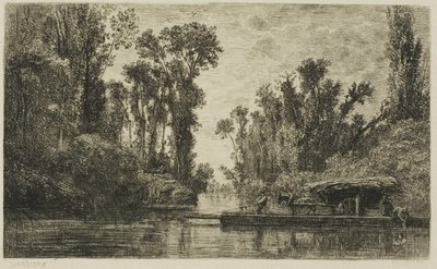 Il traghetto di Bezons da Charles Francois Daubigny