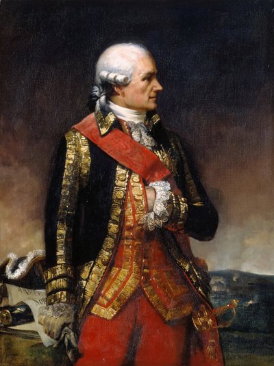 Jean-Baptiste-Donatien de Vimeur, conte di Rochambeau da Charles Philippe Lariviere