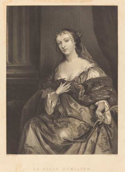 La Bella Hamilton da Charles Rolls after Sir Peter Lely