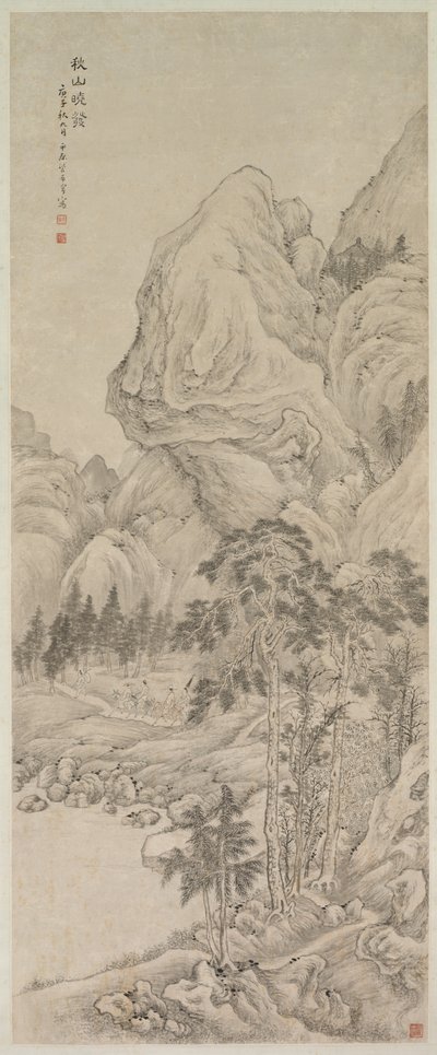 Paesaggio da China, Qing dynasty