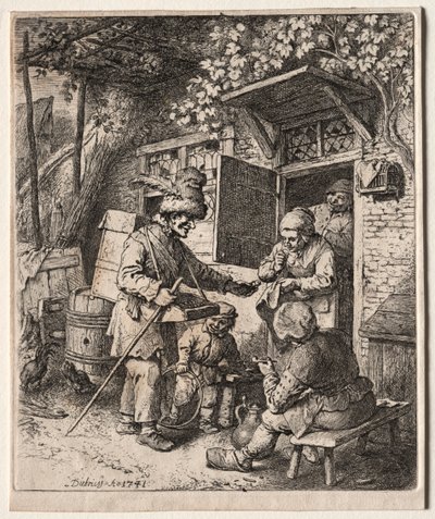 Il venditore ambulante, 1741 da Christian Wilhelm Ernst Dietrich