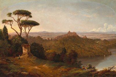 Castel Gandolfo, Lago Albano, Italia da Christopher Pearse Cranch