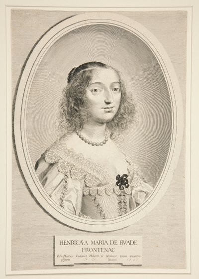 Henriette-Marie Montmort de Buade-Frontenac da Claude Mellan