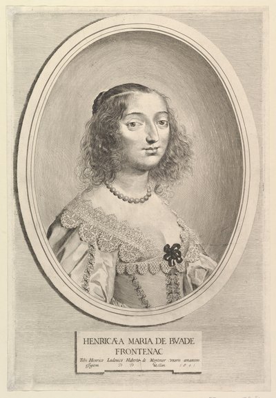 Henriette-Marie de Buade-Frontenac da Claude Mellan