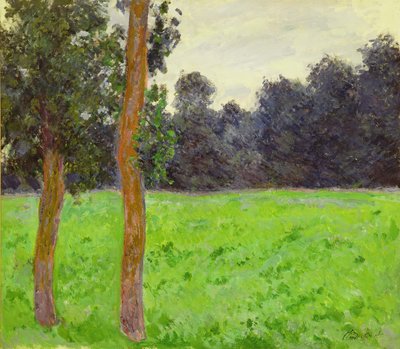 Due alberi nella prateria, 1886 da Claude Monet