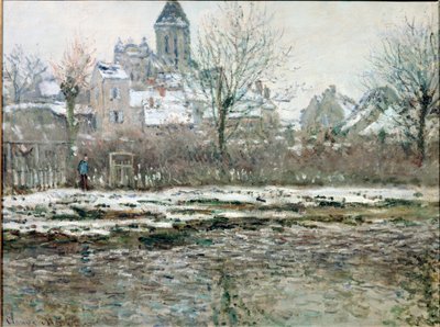 La chiesa di Vetheuil sotto la neve da Claude Monet