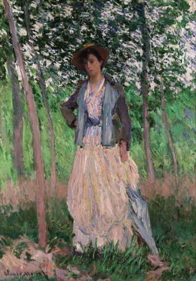 La passeggiatrice (Suzanne Hoschedé) da Claude Monet