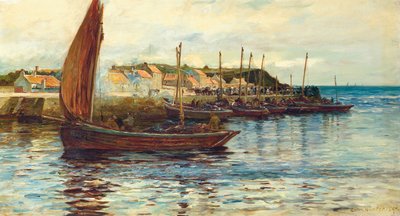 Navi nel porto di Oban, 1892 da Colin Hunter