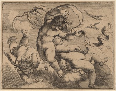 Tre putti volanti da Cornelis Schut I