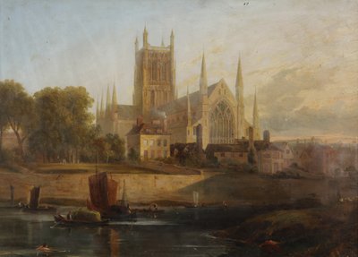 Cattedrale di Worcester, fiume Severn da David Cox