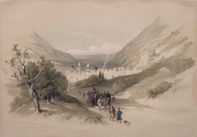 Ingresso a Nablus, 1839 da David Roberts