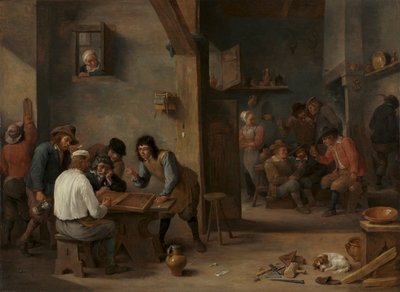 Partita di backgammon, 1640 da David Teniers the Elder