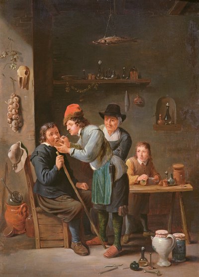 Il dentista da David Teniers the Younger