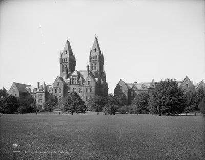 Ospedale Statale di Buffalo, Buffalo, N.Y., c.1900-10 da Detroit Publishing Co.