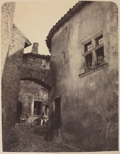 Veduta di un villaggio, fine anni 1850 da Domini