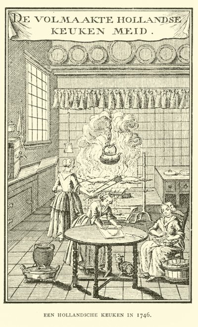 Una cucina olandese nel 1746 da Dutch School