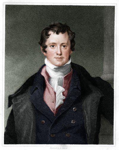 Humphry Davy, chimico inglese, 1833 da E. Scriven