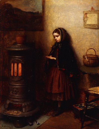 Scaldandosi le mani da Eastman Johnson