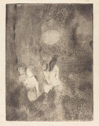 Ballerini dietro le quinte, 1879-1880 da Edgar Degas