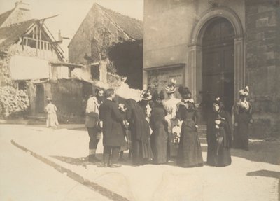 Scena di strada, La-Queue-en-Brie Val-de-Marne da Edgar Degas