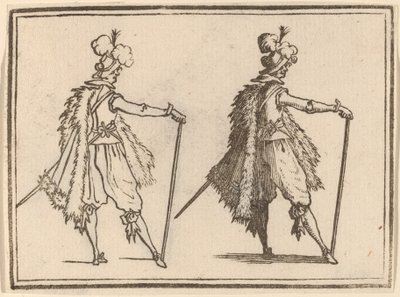 Gentiluomo con Bastone da Edouard Eckman after Jacques Callot